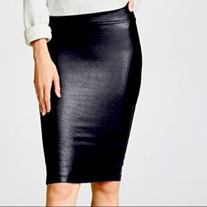 SPANX Faux Leather Pencil Skirt